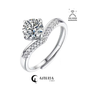 Moissanite Princess Ring