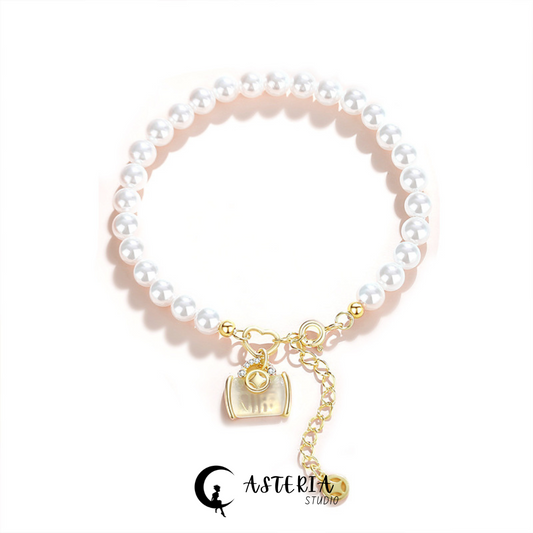 Mini Purse Pearl Bracelets