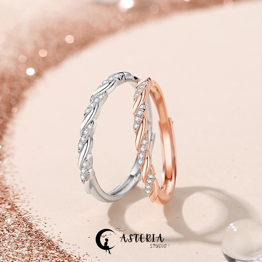 The Starlight Braided Twist Ring