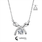 Moissanite Ribbon Necklace