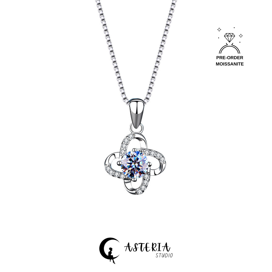 The Clover Moissanite Necklace