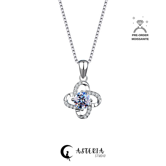 The Clover Moissanite Necklace