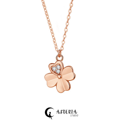 The Love Diamond Clover Necklace