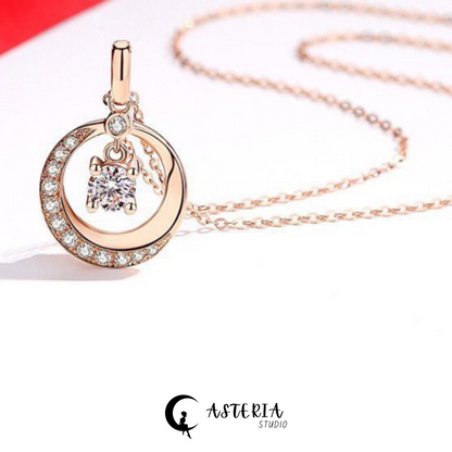 The Moissanite Moon Necklace