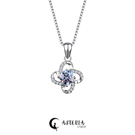 The Clover Moissanite Necklace